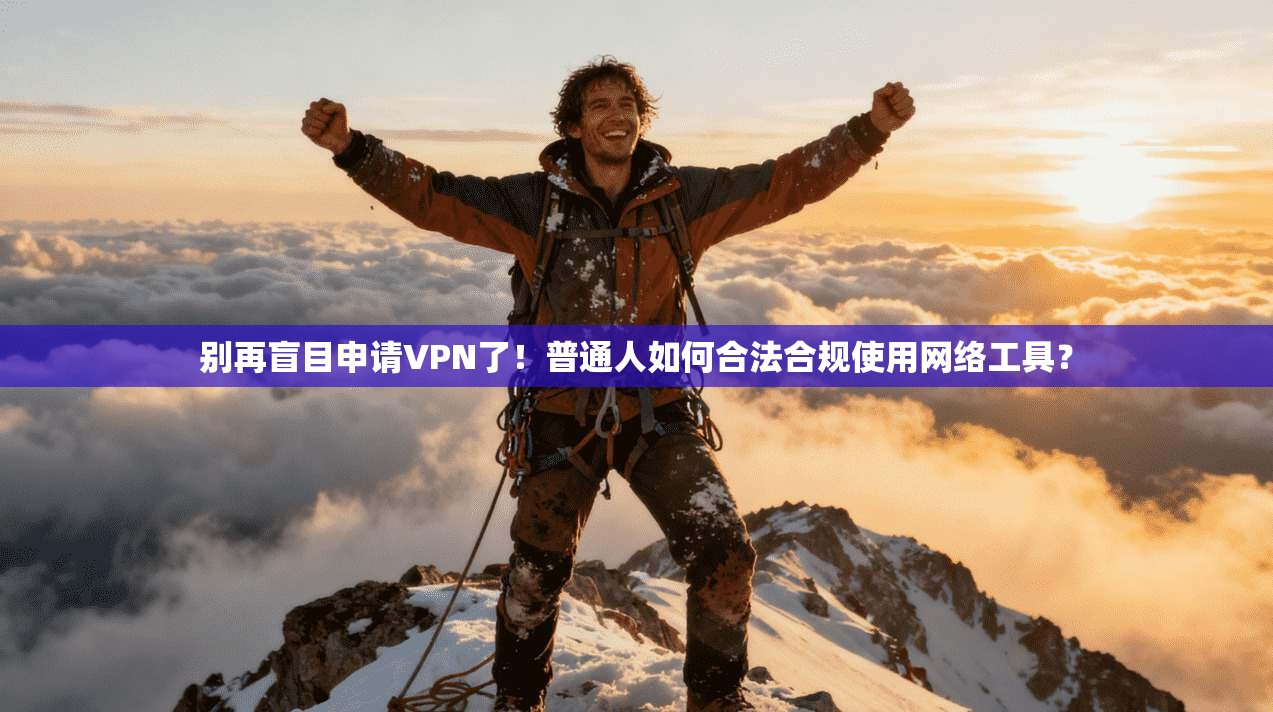 别再盲目申请VPN了！普通人如何合法合规使用网络工具？