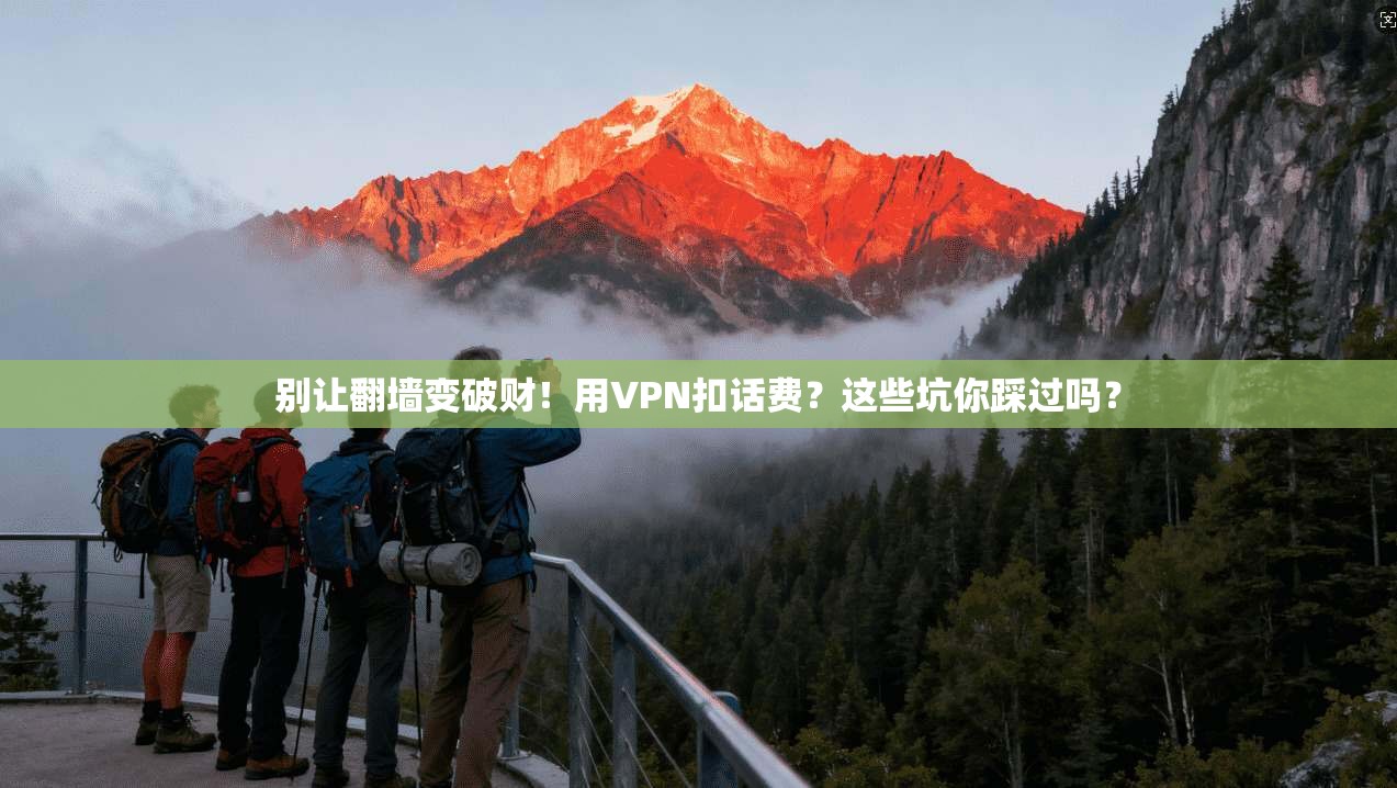 别让翻墙变破财！用VPN扣话费？这些坑你踩过吗？