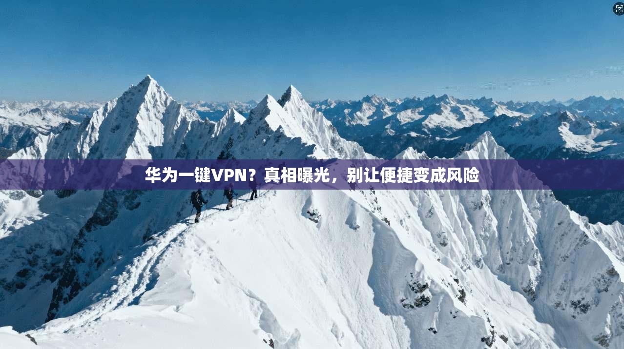 华为一键VPN？真相曝光，别让便捷变成风险