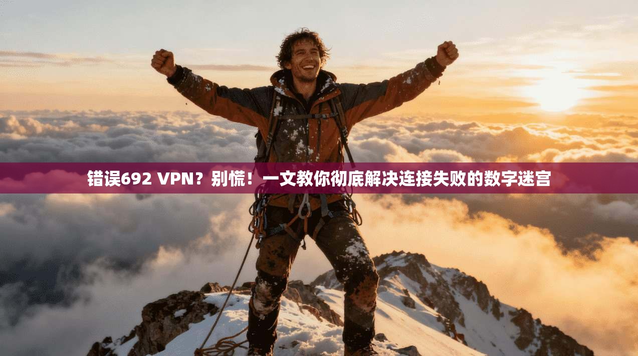 错误692 VPN？别慌！一文教你彻底解决连接失败的数字迷宫