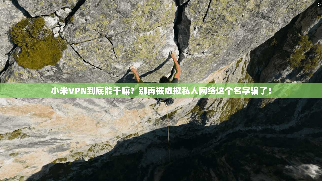 小米VPN到底能干嘛？别再被虚拟私人网络这个名字骗了！