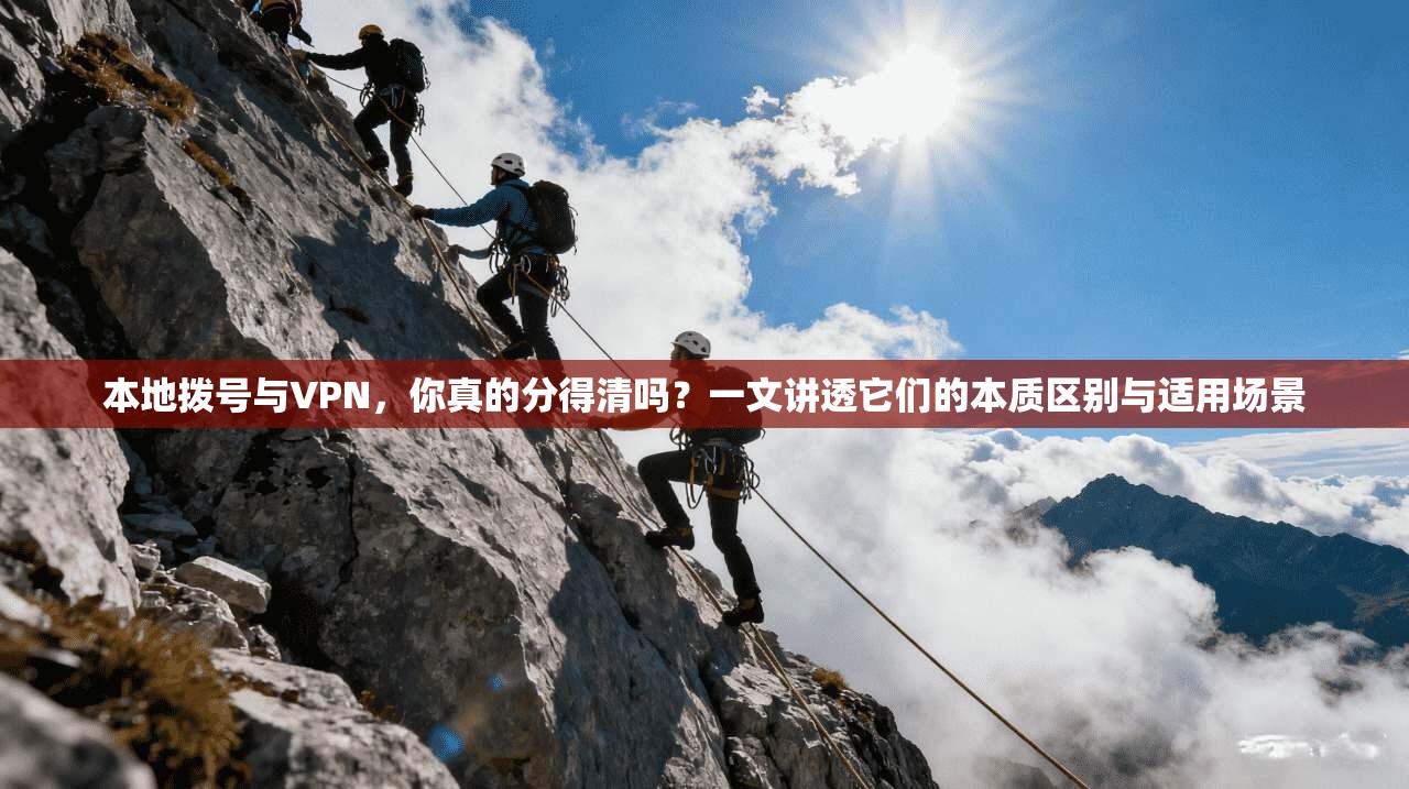 本地拨号与VPN,你真的分得清吗?一文讲透它们的本质区别与适用场景
