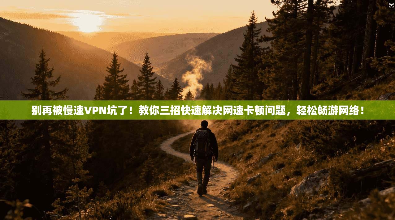 别再被慢速VPN坑了！教你三招快速解决网速卡顿问题，轻松畅游网络！