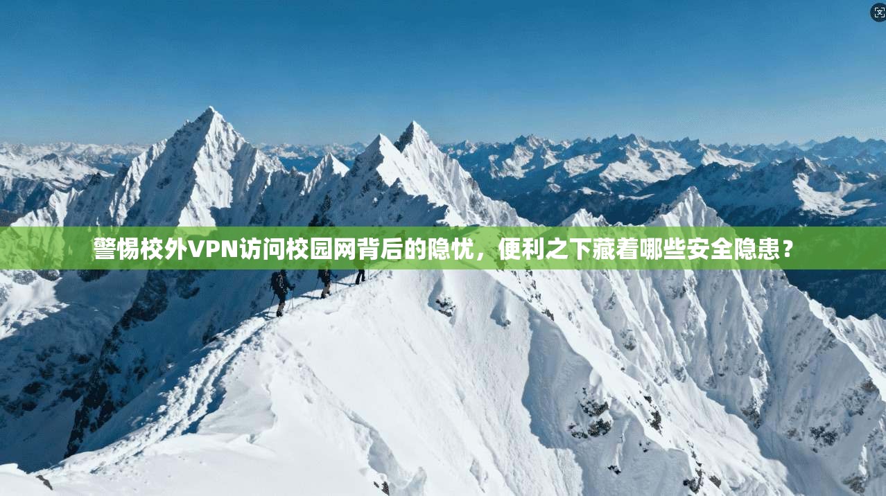 警惕校外VPN访问校园网背后的隐忧,便利之下藏着哪些安全隐患?