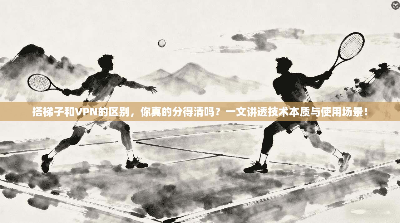 搭梯子和VPN的区别，你真的分得清吗？一文讲透技术本质与使用场景！