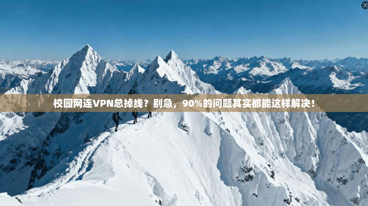 校园网连VPN总掉线?别急,90%的问题其实都能这样解决!