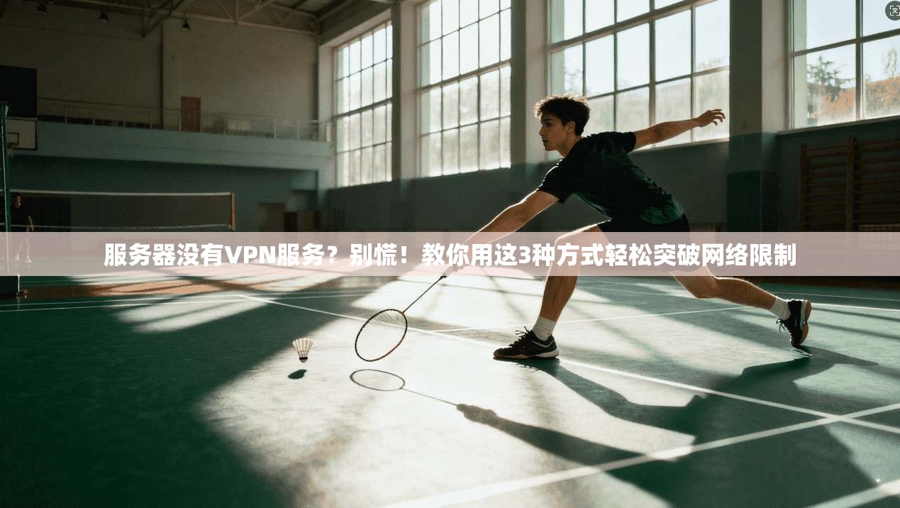 服务器没有VPN服务？别慌！教你用这3种方式轻松突破网络限制