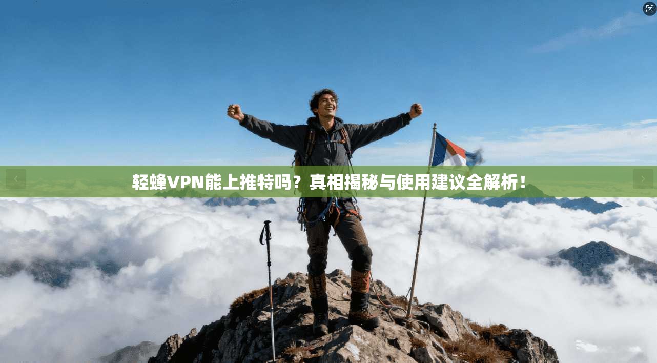 轻蜂VPN能上推特吗?真相揭秘与使用建议全解析!